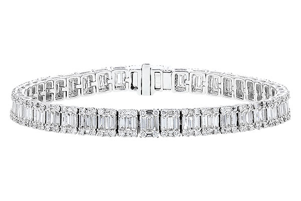 G274-02334: BRACELET 2.72 TW BAGUETTES 4.10 TW