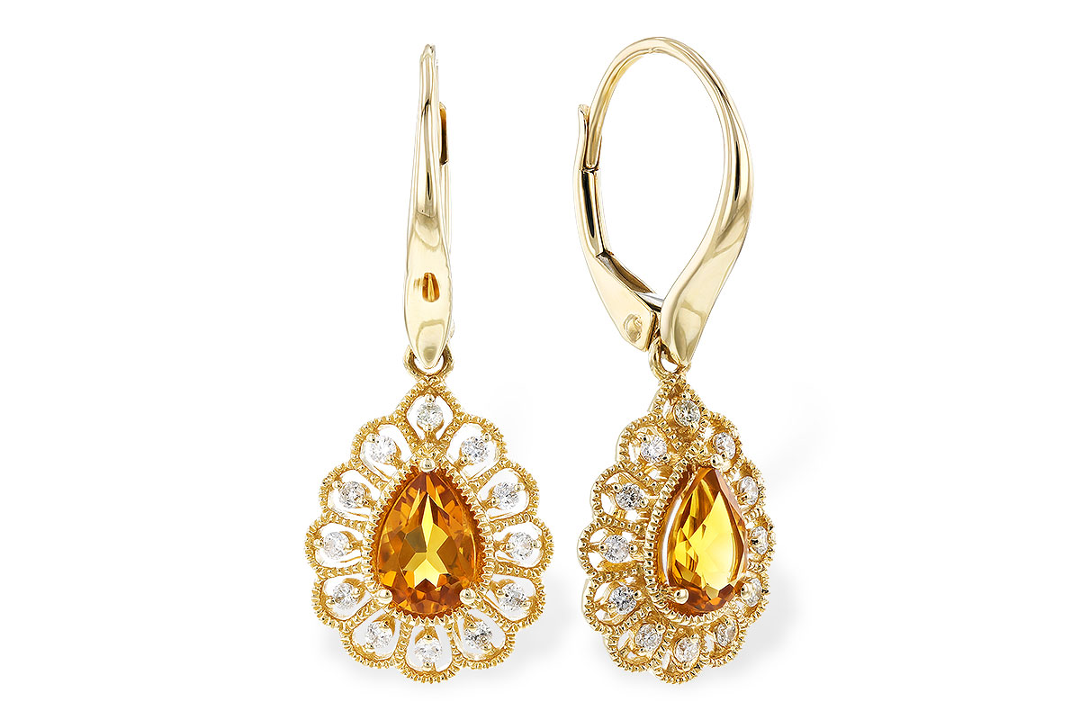 G274-03262: EARR .74 TW CITRINE .90 TGW