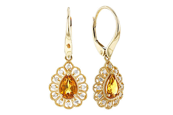 G274-03262: EARR .74 TW CITRINE .90 TGW