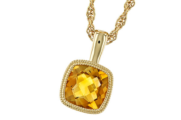 G274-06825: NECKLACE .75 CT CITRINE