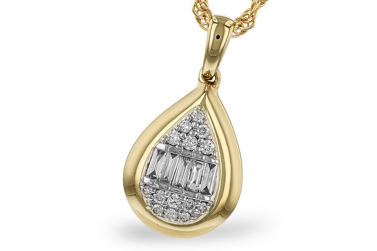 G274-08662: NECKLACE .08 BAG .16 TW