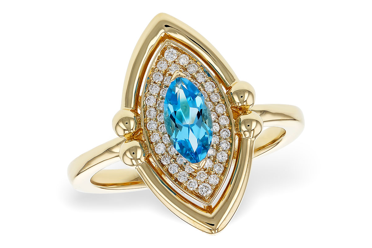 G274-99571: LDS RG .54 BLUE TOPAZ .70 TGW (8x4MM BT)