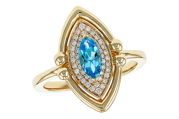 G274-99571: LDS RG .54 BLUE TOPAZ .70 TGW (8x4MM BT)