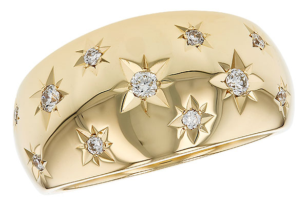G275-82334: LDS DIA WEDDING RING .18 TW