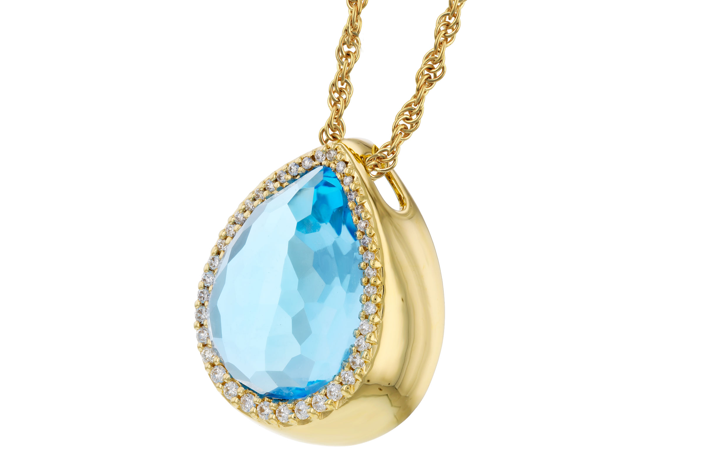 G275-83262: NECK 5.78 LONDON BLUE TOPAZ 5.92 TGW (14x10MM)