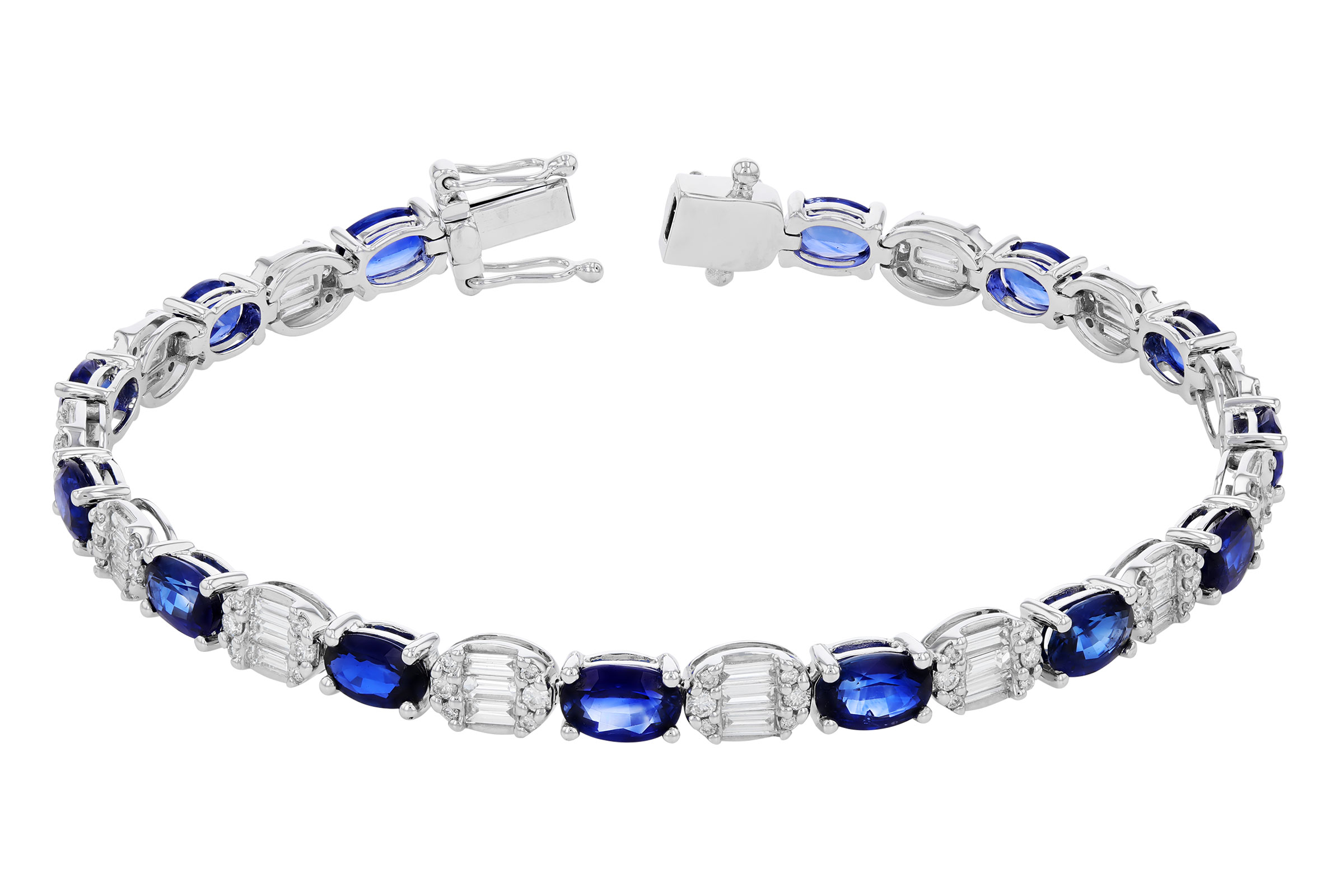 G275-83271: BRACELET 7.28 TW SAPPHIRE 8.98 TGW (7")