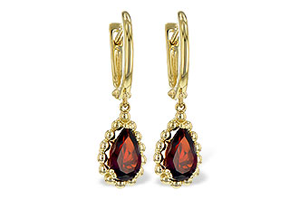 H189-49625: EARR 1.82 GARNET TW