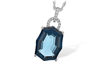H189-54180: NECK 11.75 LONDON BLUE TOPAZ 11.85 TGW
