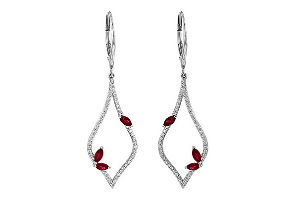 H190-36871: EARR .60 RUBY .95 TGW