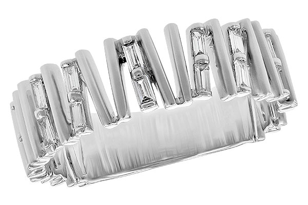 H190-41380: LDS DIA WED RG .24 TW BAGUETTES
