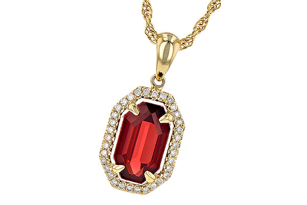 H190-42334: NECK 1.66 GARNET 1.75 TGW