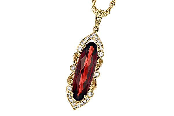 H190-42343: NECK 2.58 GARNET 2.70 TGW