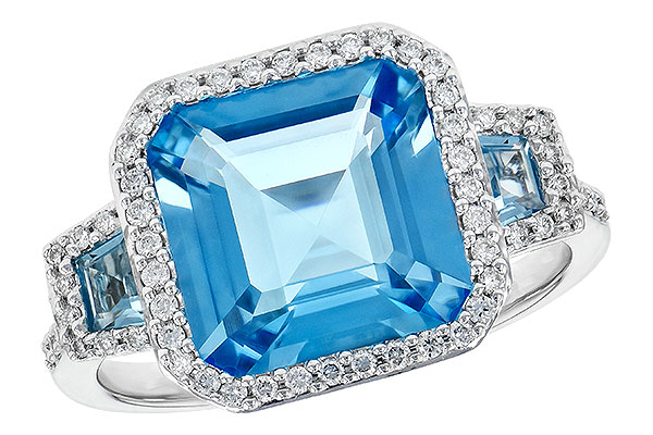 H190-44143: LDS RG 4.40 TW BLUE TOPAZ 4.60 TGW