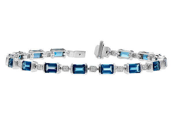 H273-11407: BRACELET 7.90 LONDON BLUE TOPAZ 8.13 TGW