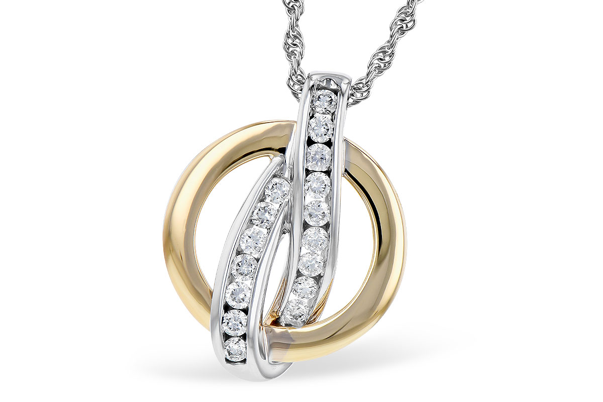 H273-12307: NECKLACE .25 TW