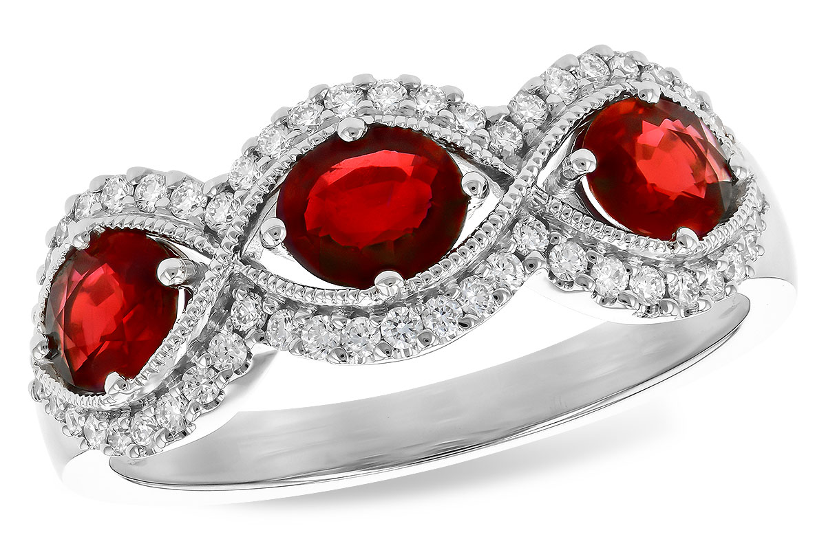 H273-13243: LDS WED RG 1.10 TW RUBY 1.35 TGW (6x4MM RUBY)