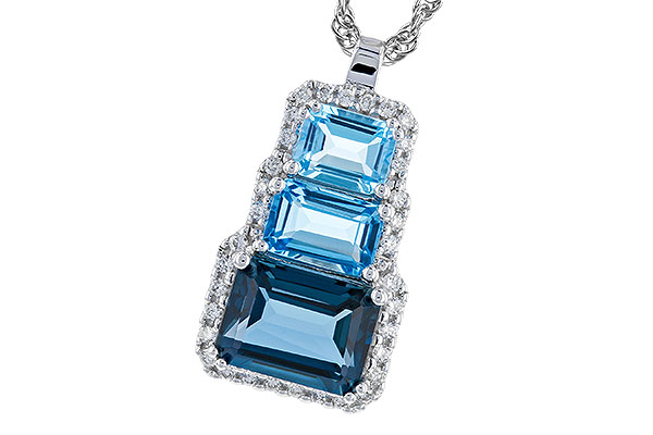 H274-03262: NECK 2.48 TW BLUE TOPAZ 2.64 TGW