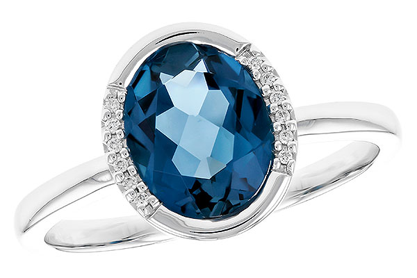 H274-04162: LDS RG 1.90 TW LONDON BLUE TOPAZ 1.93 TGW(9x7 LBT)