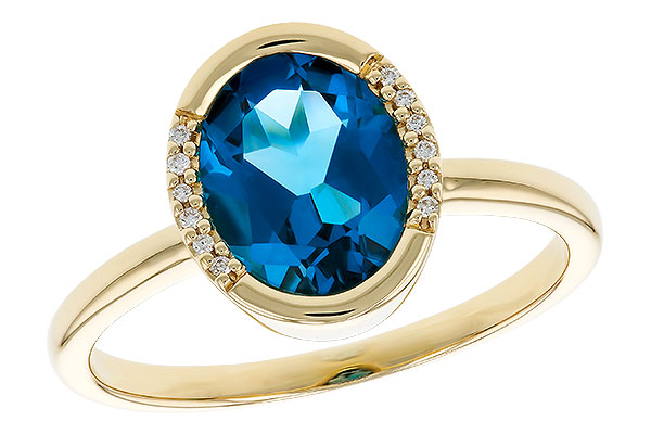 H274-04162: LDS RG 1.90 TW LONDON BLUE TOPAZ 1.93 TGW(9x7 LBT)