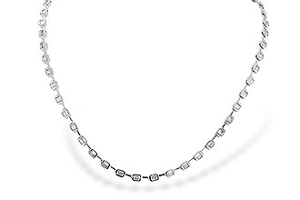 H274-05043: NECKLACE 2.05 TW BAGUETTES (17 INCHES)