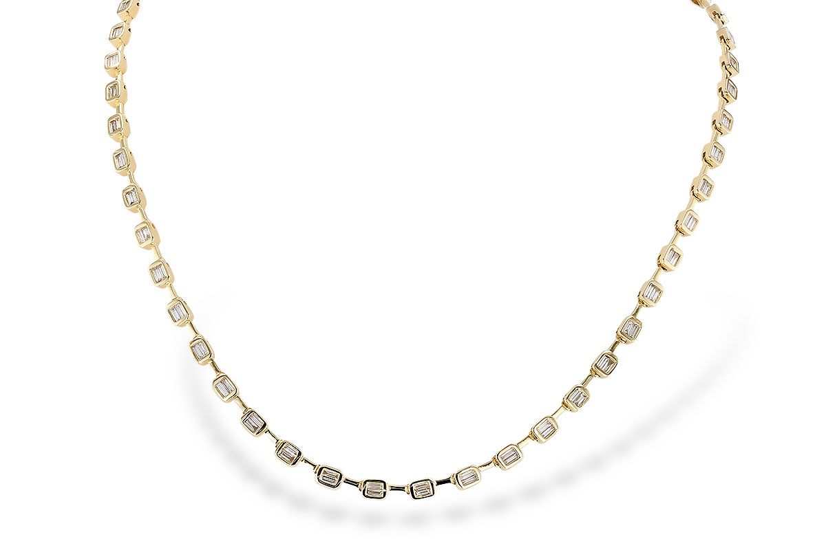 H274-05043: NECKLACE 2.05 TW BAGUETTES (17 INCHES)