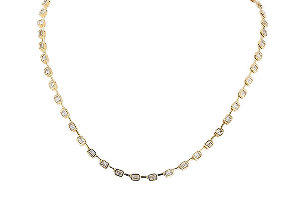 H274-05043: NECKLACE 2.05 TW BAGUETTES (17 INCHES)