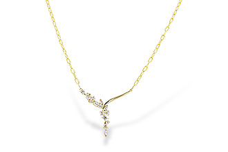 H274-06862: NECKLACE 1.22 TW FANCY CUT DIAMONDS (18")