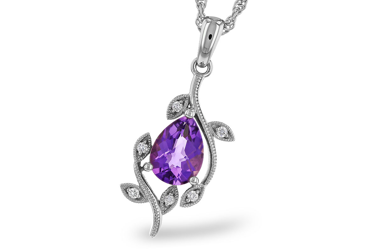 H274-94143: NECKLACE .88 AMETHYST .93 TGW (8x6MM AMY)