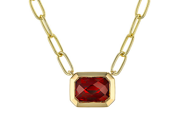 H274-96889: NECKLACE 1.45 GARNET (18")