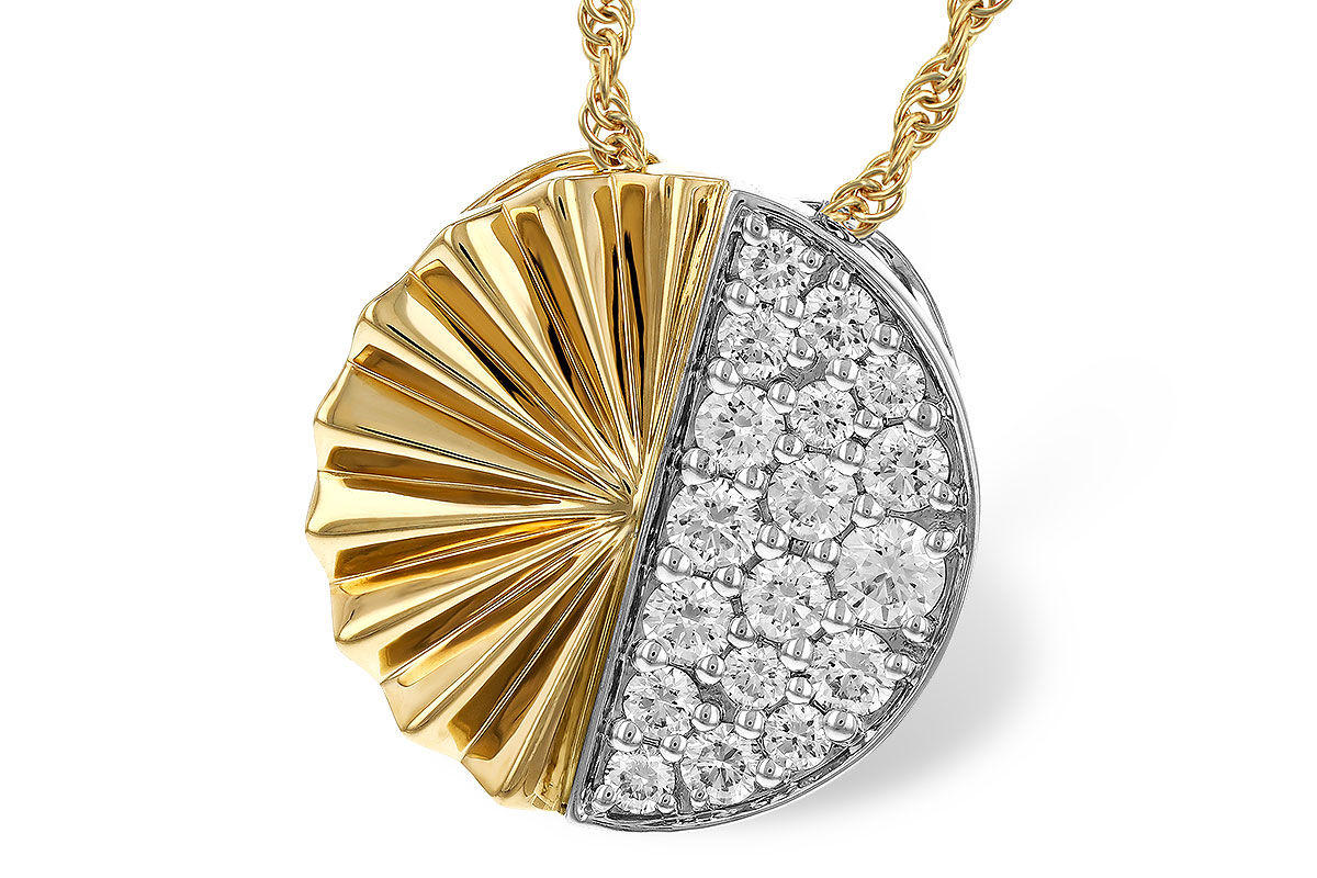 H274-97734: NECKLACE .50 TW