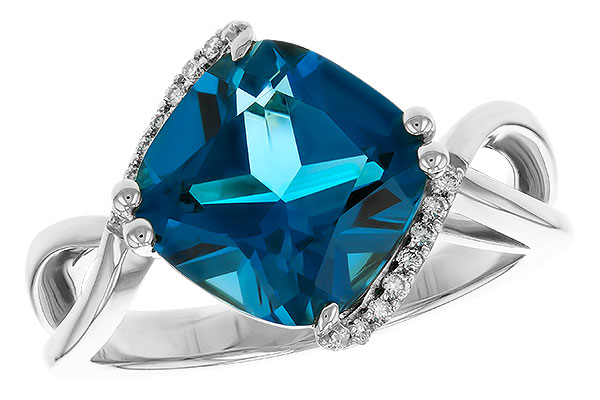H274-97780: LDS RG 4.42 LONDON BLUE TOPAZ 4.50 TGW (10MM LBT)