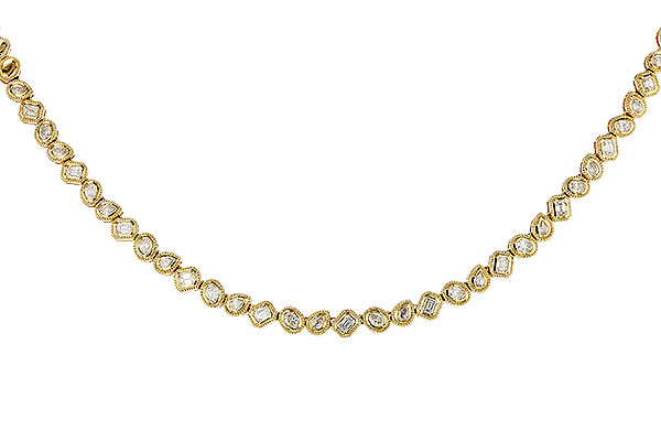 H274-98716: NECKLACE 2.25 TW FANCY CUT DIAS (17.25")