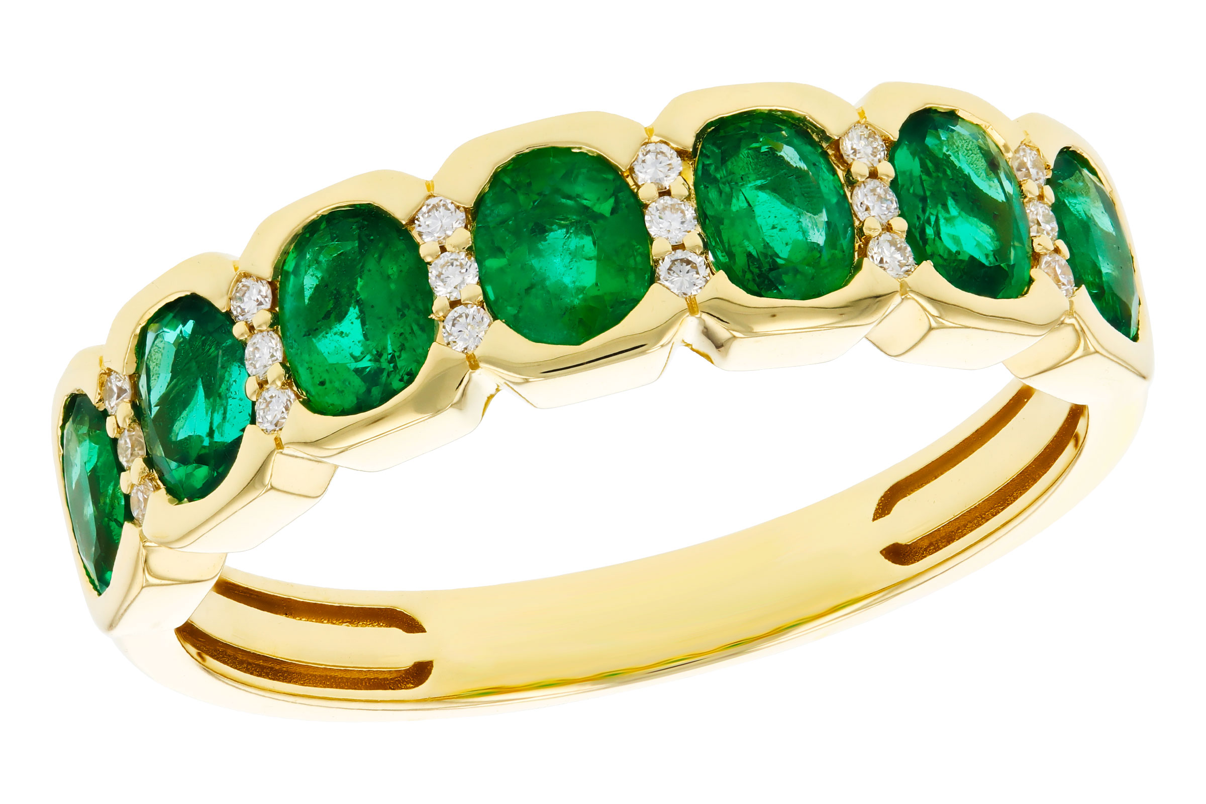 H275-84171: LDS WED RG 1.15 TW EMERALD 1.22 TGW