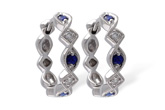 K001-27734: EARRINGS .20 SAPP .25 TGW