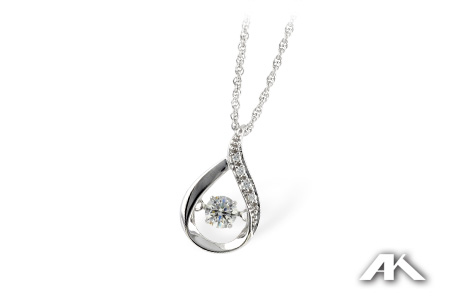 K187-67734: NECKLACE .19 TW
