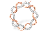 K188-59625: NECKLACE .30 TW (ROSE & WG)
