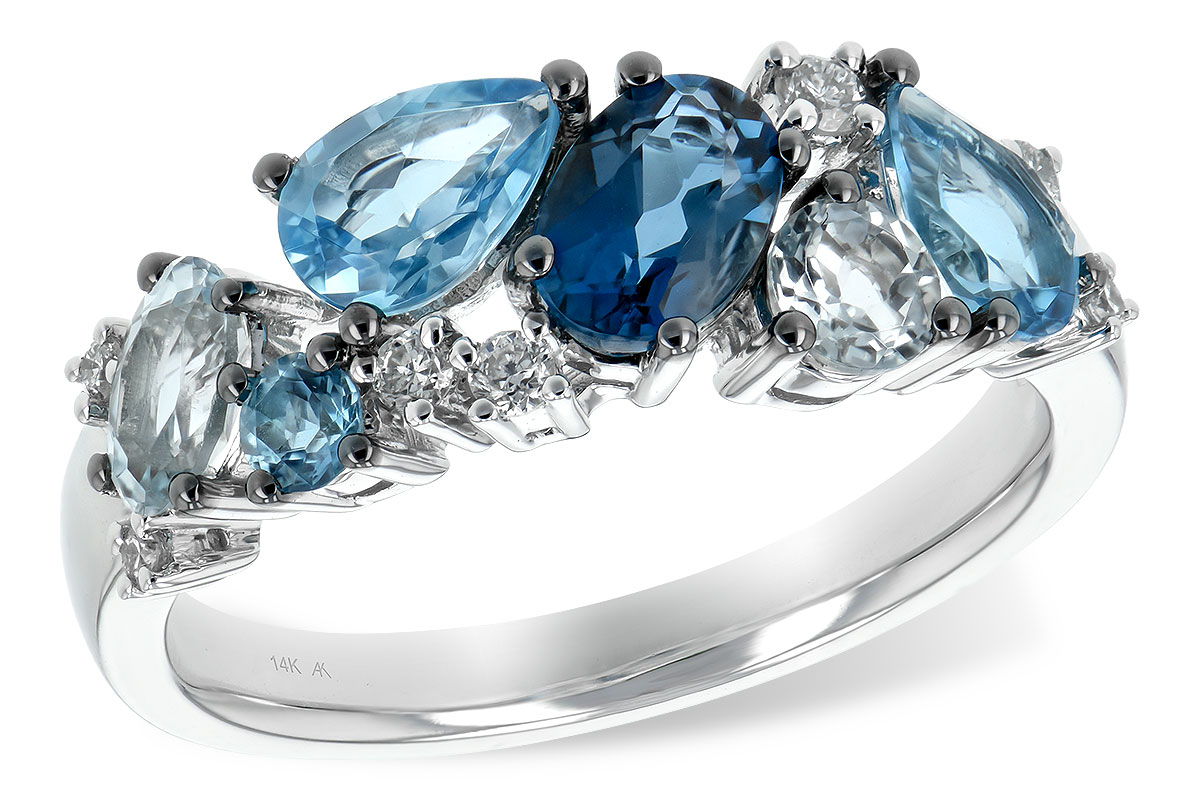 K189-45998: LDS RG 2.05 BLUE TOPAZ 2.16 TGW