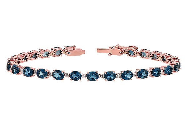 K189-47743: BRACELET 8.97 LONDON BLUE TPZ 9.55 TGW