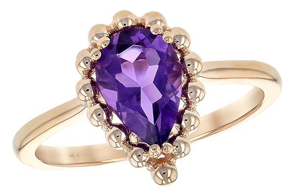 K189-49616: LDS RING 1.06 CT AMETHYST