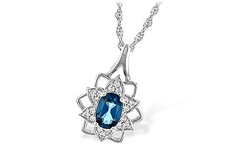 K189-52289: NECK .47 BLUE TOPAZ .56 TGW