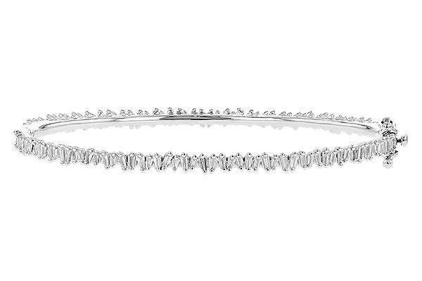 K273-10507: BANGLE .75 TW BAGUETTE DIAS