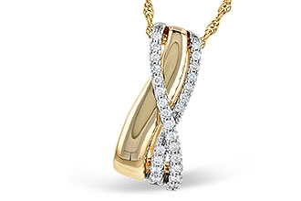 K273-11425: NECKLACE .26 TW