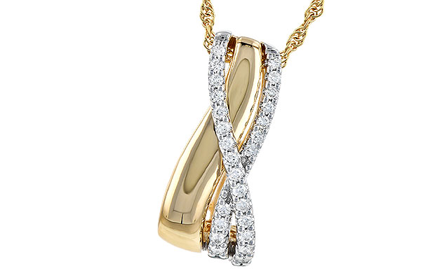 K273-11425: NECKLACE .26 TW