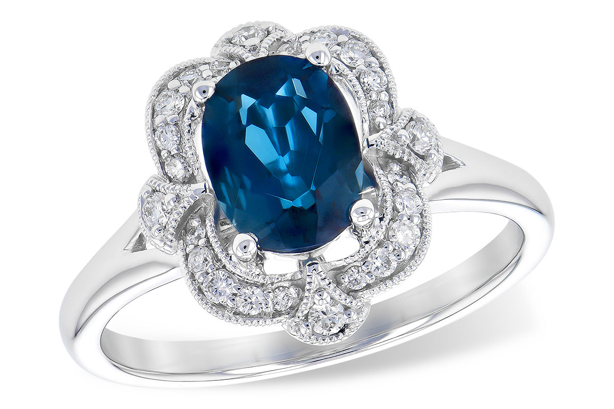 K273-15943: LDS RG 1.35 LONDON BLUE TOPAZ 1.50 TGW