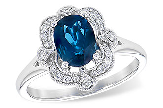 K273-15943: LDS RG 1.35 LONDON BLUE TOPAZ 1.50 TGW