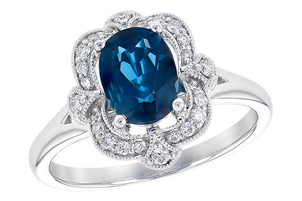 K273-15943: LDS RG 1.35 LONDON BLUE TOPAZ 1.50 TGW