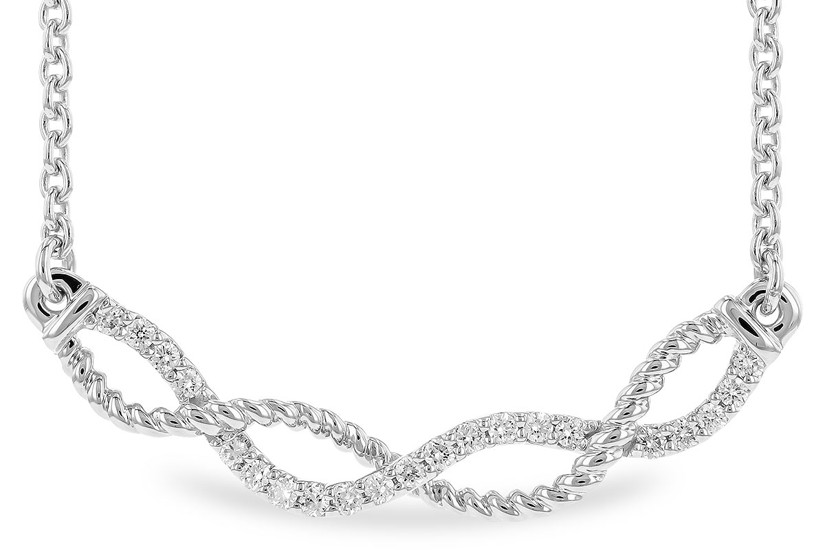 K274-01416: NECKLACE .12 TW (18")