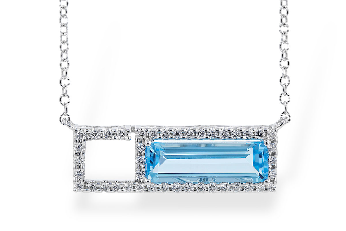 K274-02307: NECK 1.44 BLUE TOPAZ 1.60 TGW