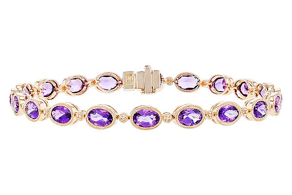 K274-02343: BRACELET 6.86 TW AMETHYST 6.90 TGW