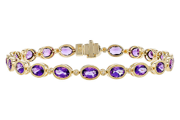 K274-02343: BRACELET 6.86 TW AMETHYST 6.90 TGW